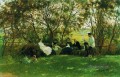 auf einer Rasenbank 1876 Ilya Repin